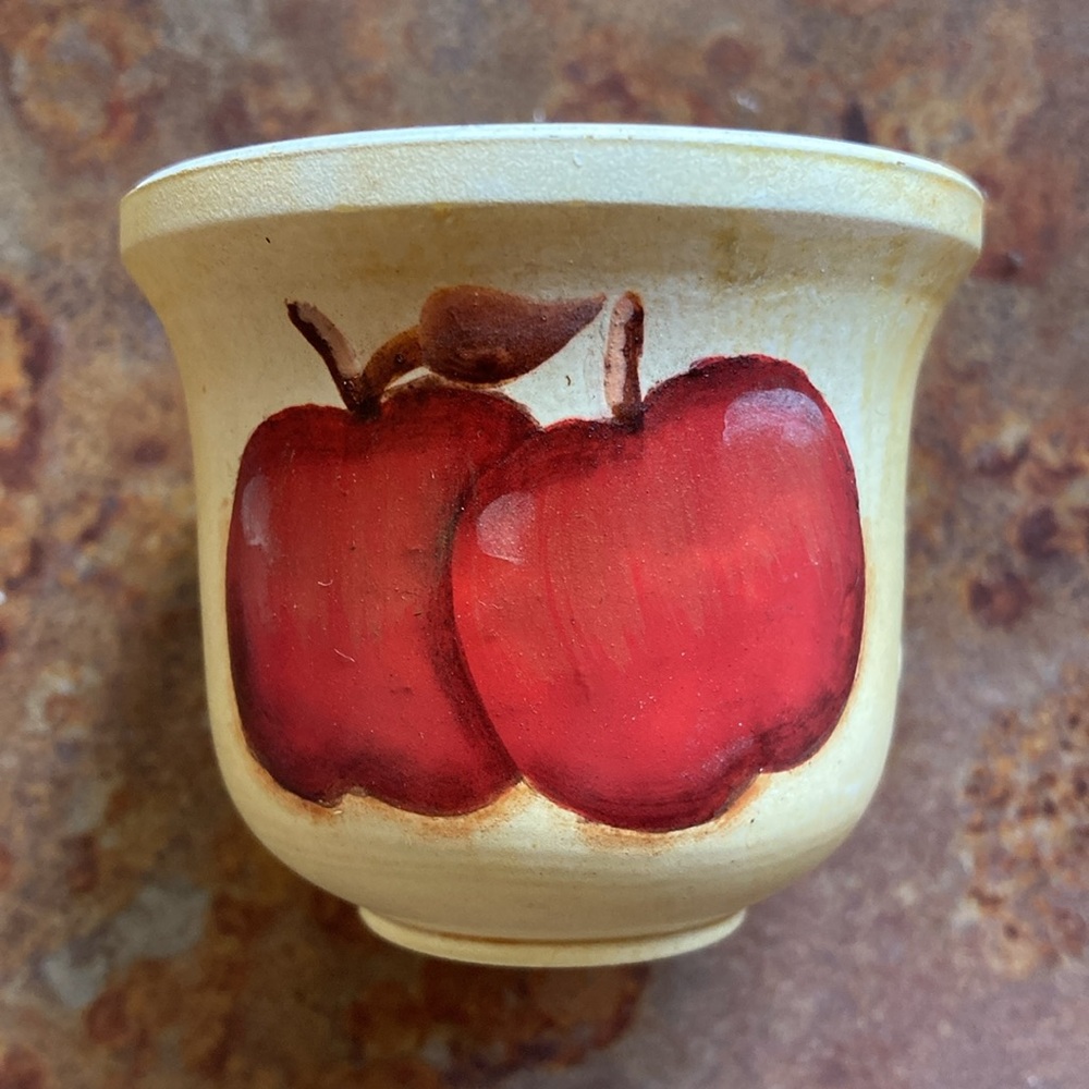 Apple votive candle holder